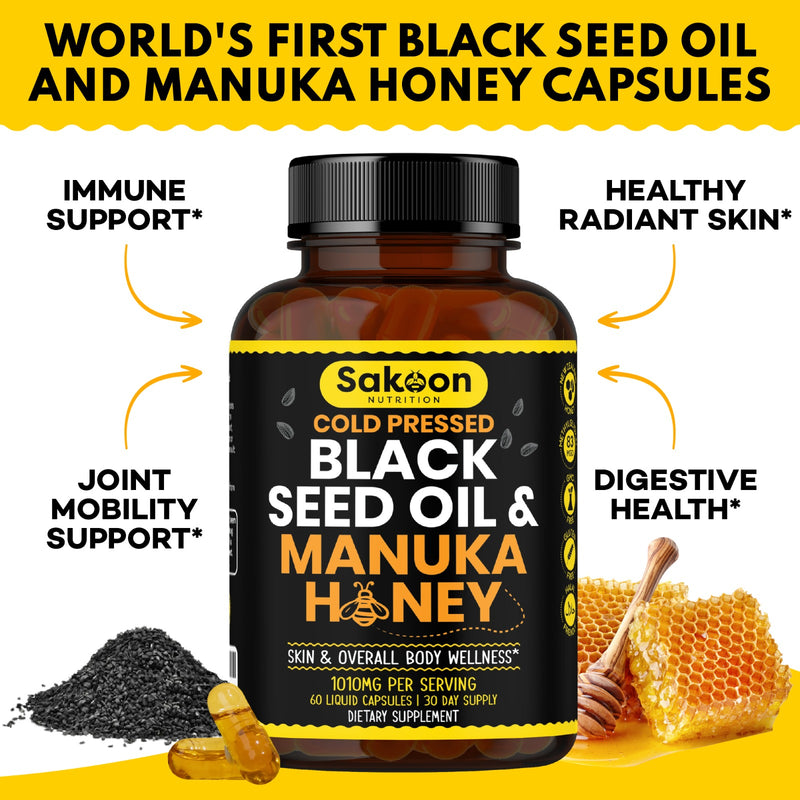 Black Seed Oil & Manuka Honey Capsules