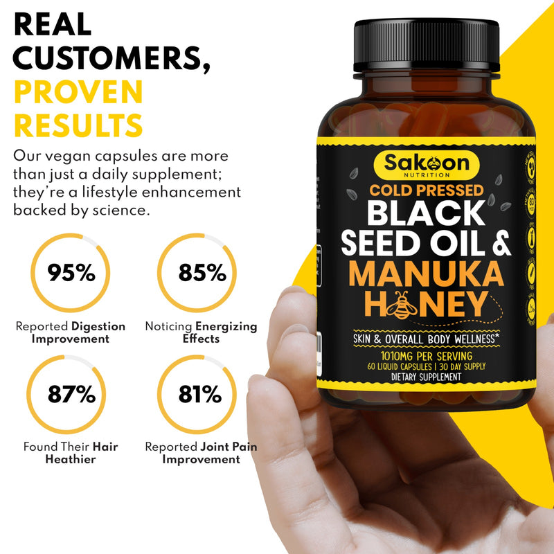 Black Seed Oil & Manuka Honey Capsules