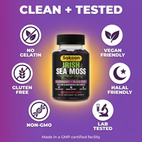 OVERSTOCK SALE Sea Moss Gummies With Elderberry & Black Seed Oil