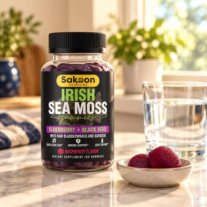 Two sea moss gummies with breakfast