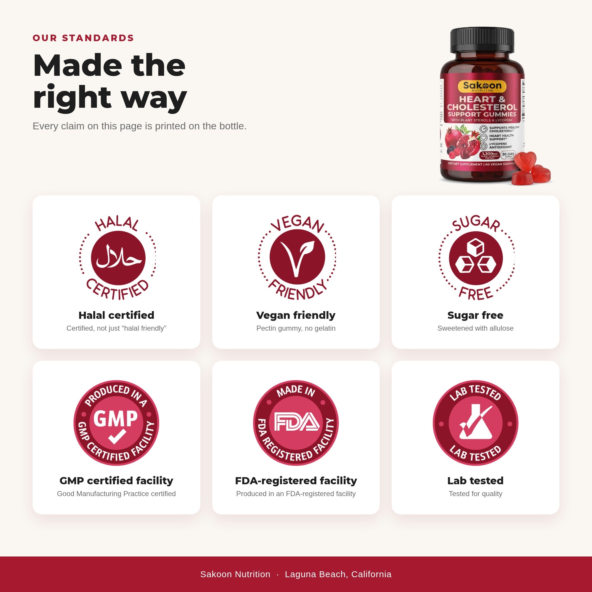 Heart & Cholesterol Support Gummies With Plant Sterols & Lycopene