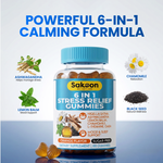 6 in 1 Stress Relief Gummies