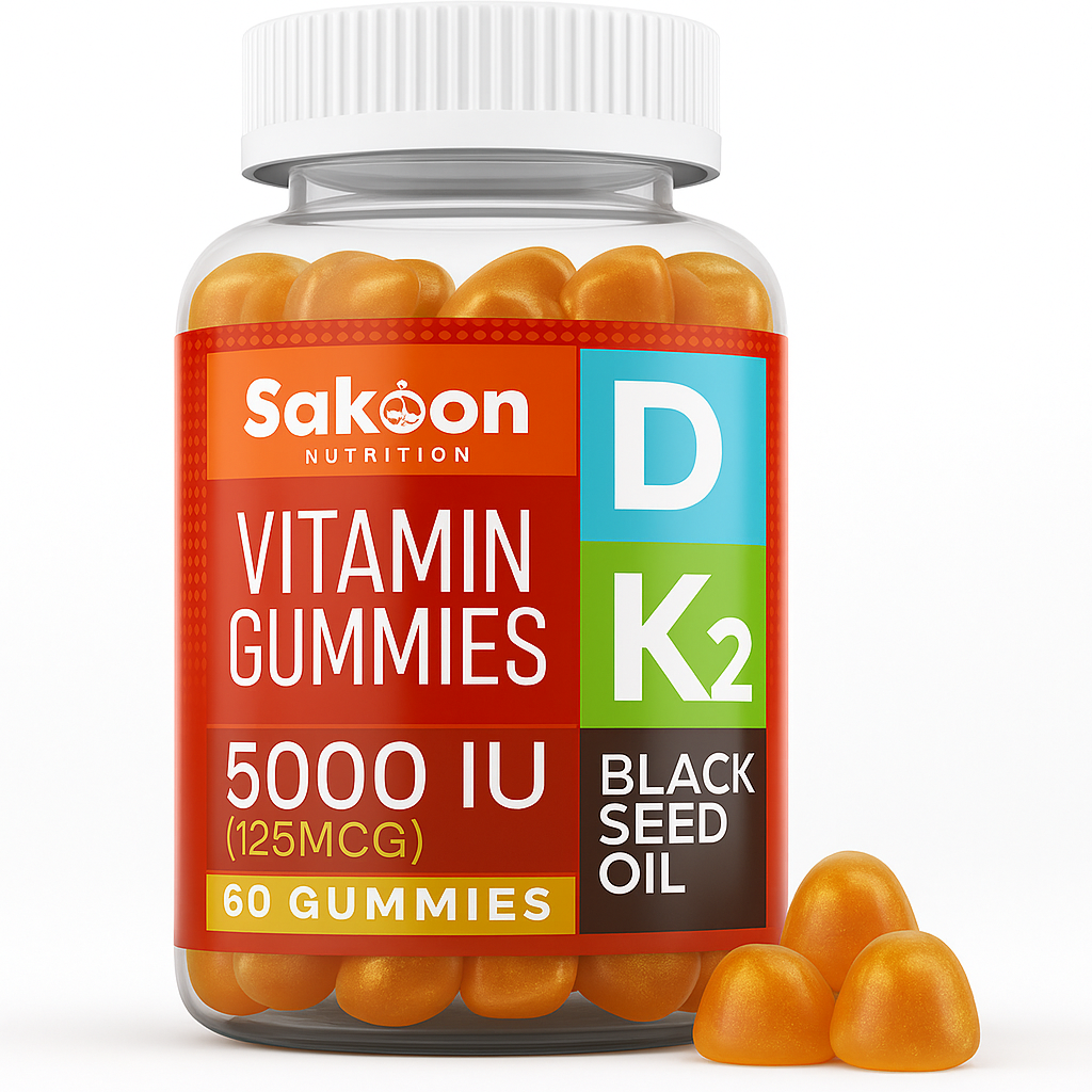5000 IU Vitamin D3 With Vitamin K2 & Black Seed Oil