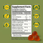 Oil Of Oregano, Black Seed Oil ,Elderberry & Echinacea Gummies