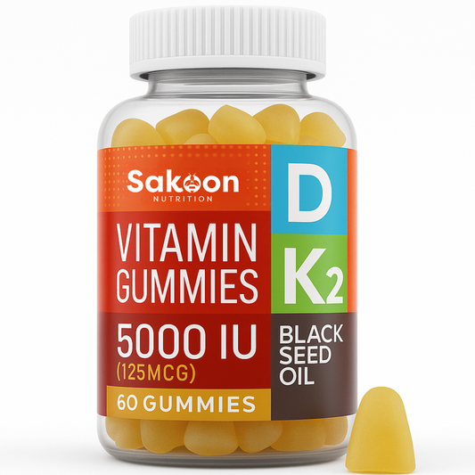 5000 IU Vitamin D3 With Vitamin K2 & Black Seed Oil