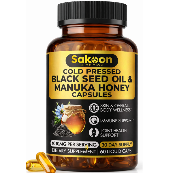 Black Seed Oil & Manuka Honey Capsules | Halal Immune Support