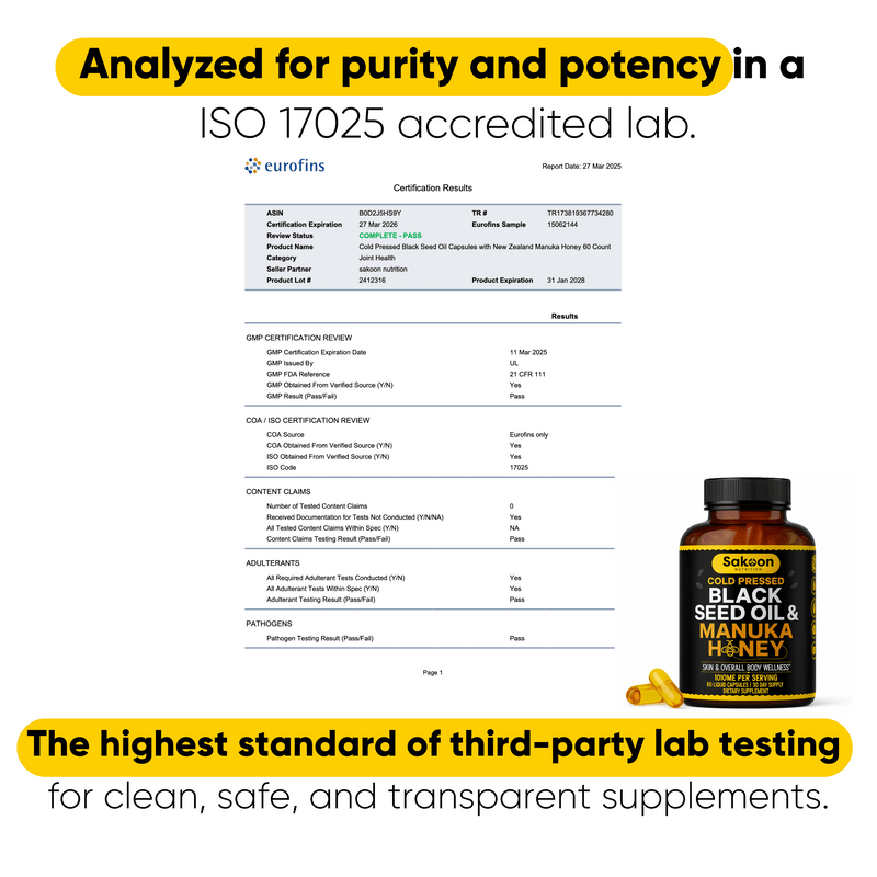 Black Seed Oil & Manuka Honey Capsules