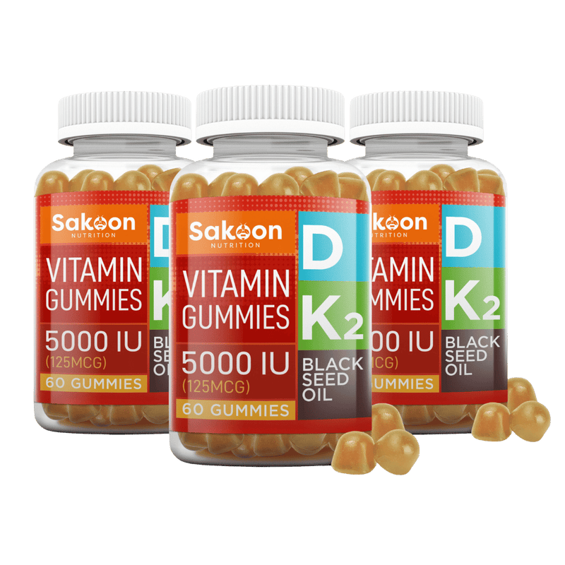 5000 IU Vitamin D3 With Vitamin K2 & Black Seed Oil