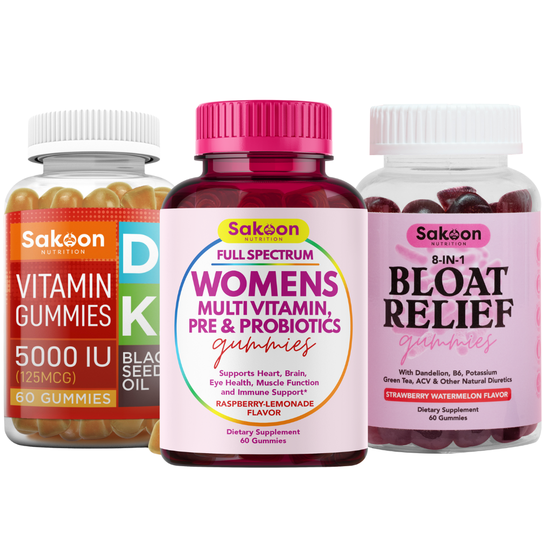 Womens Daily Defense Bundle: Energy, Immunity & Gut Health Gummies