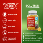 5000 IU Vitamin D3 With Vitamin K2 & Black Seed Oil