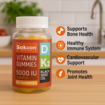 5000 IU Vitamin D3 With Vitamin K2 & Black Seed Oil