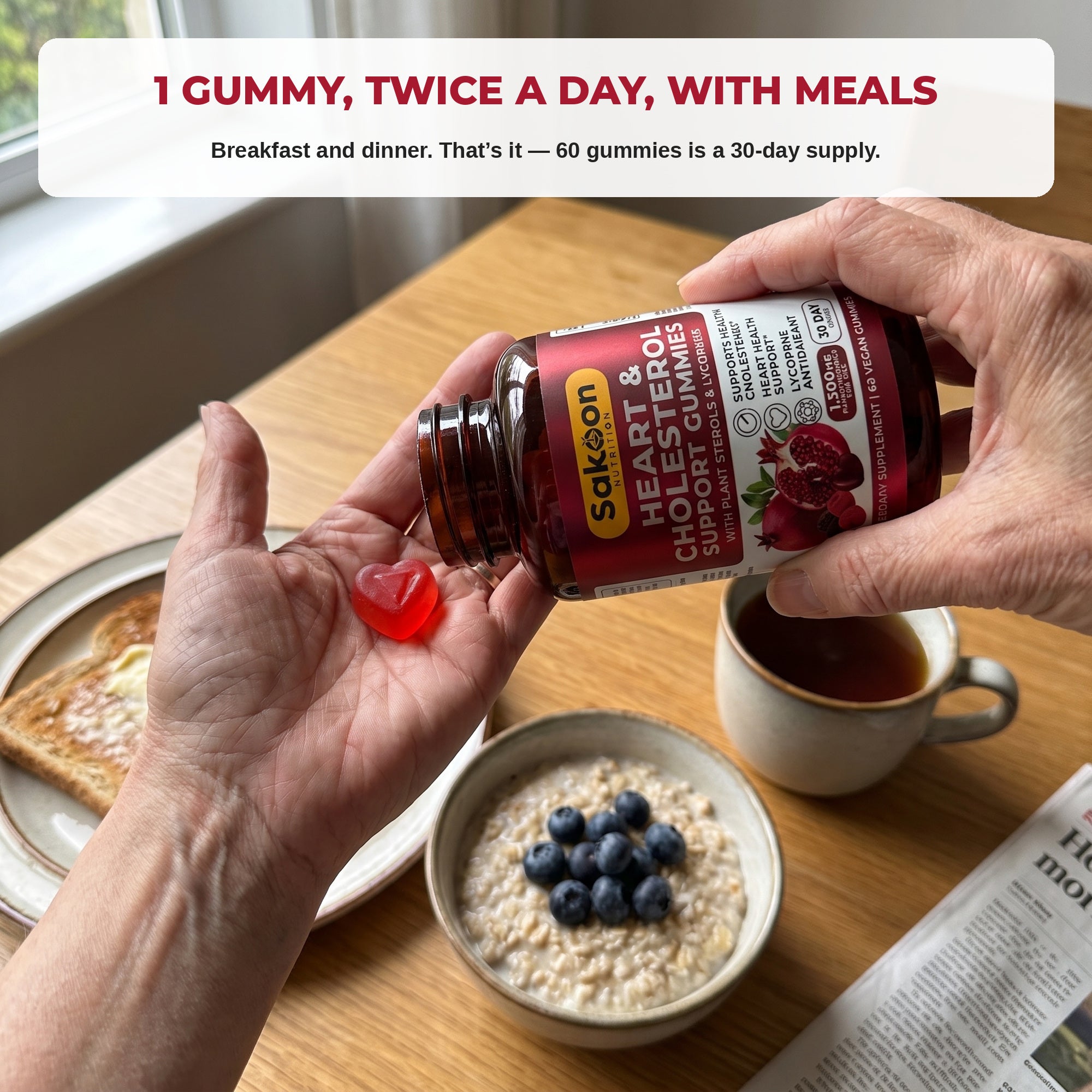 Heart & Cholesterol Support Gummies With Plant Sterols & Lycopene