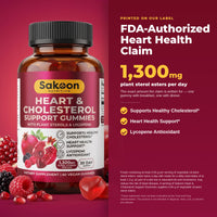 Heart & Cholesterol Support Gummies With Plant Sterols & Lycopene