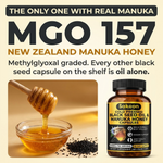 Black Seed Oil & Manuka Honey Capsules | Halal Immune Support
