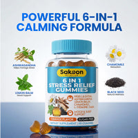 6 in 1 Stress Relief Gummies