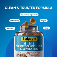 6 in 1 Stress Relief Gummies