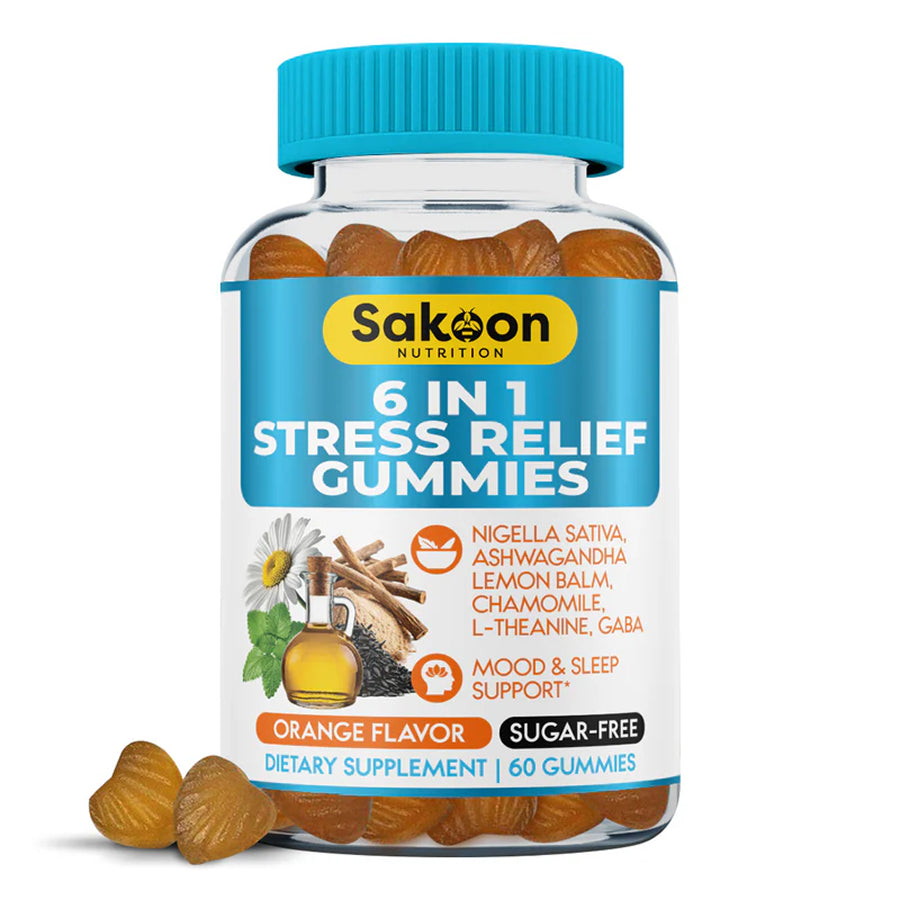 6 in 1 Stress Relief Gummies