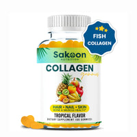 Halal Marine Collagen Gummies for Anti-Aging, Hair, Skin & Nails