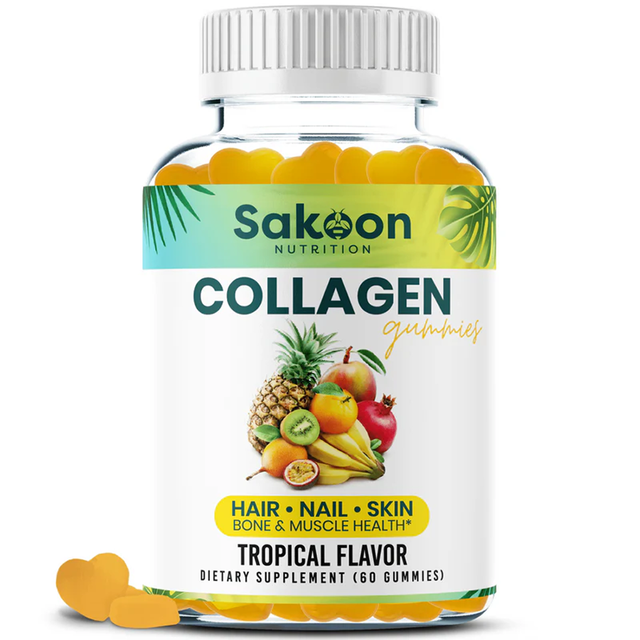 Halal Marine Collagen Gummies for Anti-Aging, Hair, Skin & Nails