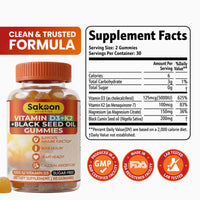 Sugar Free 5000 IU Vitamin D3 Gummies