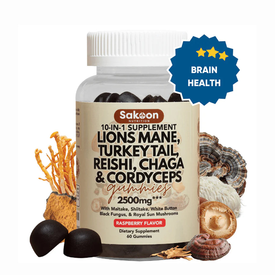 10-in-1 Lions Mane Mushroom Complex Gummies