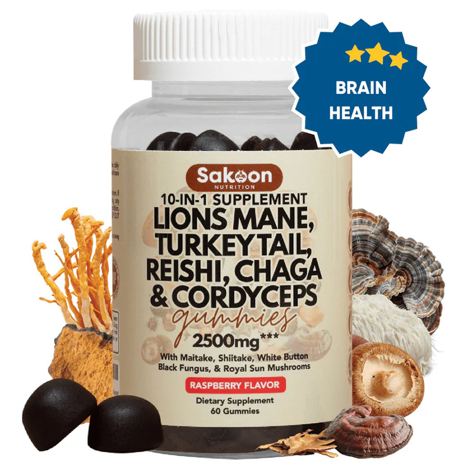 10-in-1 Lions Mane Mushroom Complex Gummies