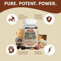 10-in-1 Lions Mane Mushroom Complex Gummies