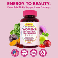 Women’s Multivitamin Gummies with Beauty, Energy & Digestive Support
