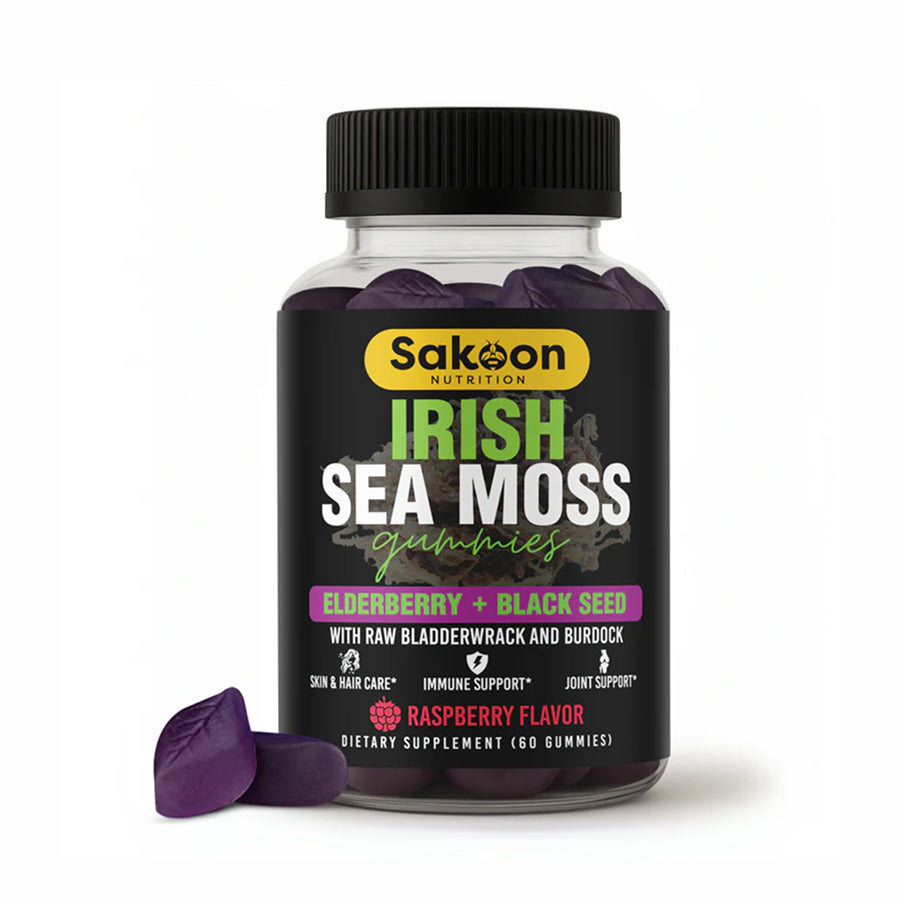Irish Sea Moss Gummies With Elderberry & Black Seed Oil