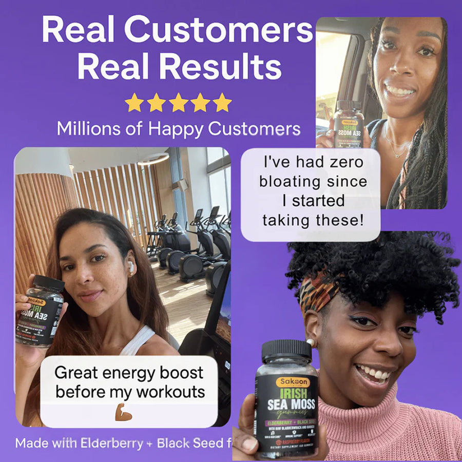 Sea Moss Gummies With Elderberry & Black Seed Oil