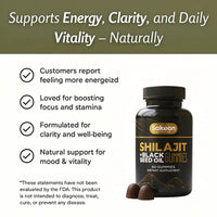 Himalayan Shilajit Gummies with Black Seed Oil