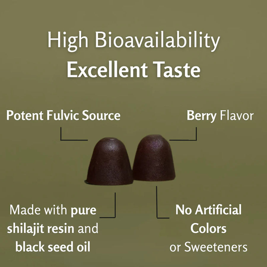 Himalayan Shilajit Gummies with Black Seed Oil