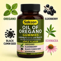 Oil Of Oregano, Black Seed Oil ,Elderberry & Echinacea Gummies