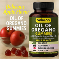 Oil Of Oregano, Black Seed Oil ,Elderberry & Echinacea Gummies