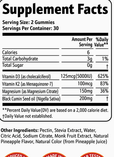 Vitamin D3 + K2