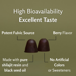 Himalayan Shilajit Gummies with Black Seed Oil