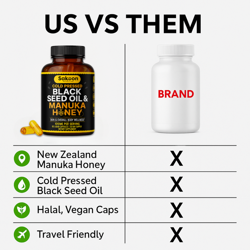 Black Seed Oil & Manuka Honey Capsules